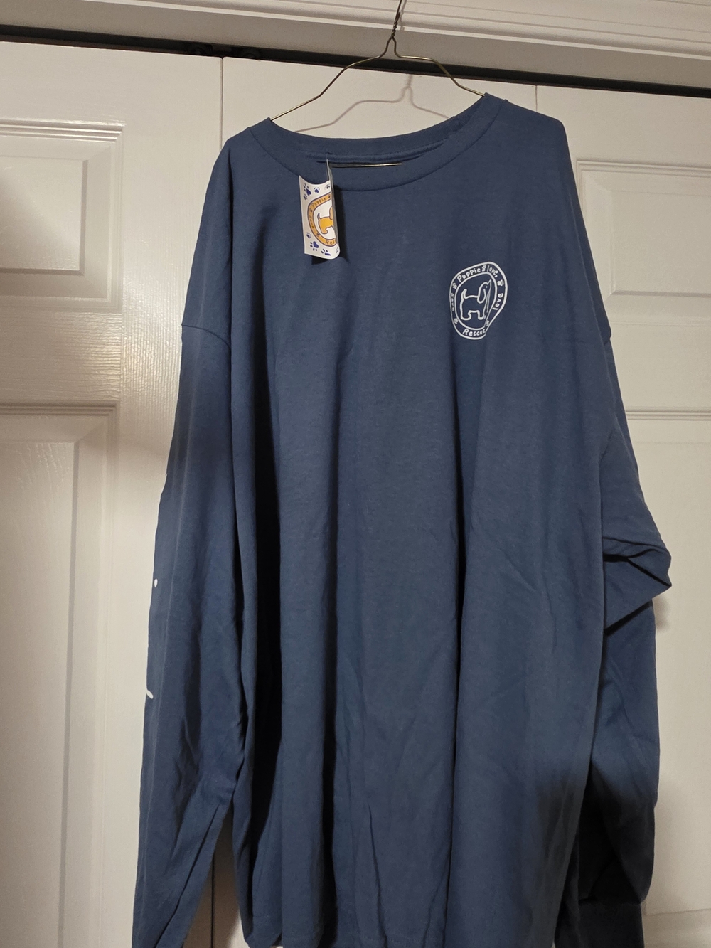 Men's Long Sleeve Crewneck Tee - Slate Blue